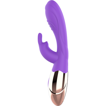 Vibratore Rabbit Viora Oro e Lilla, Stimolazione Punto G e Clitoride